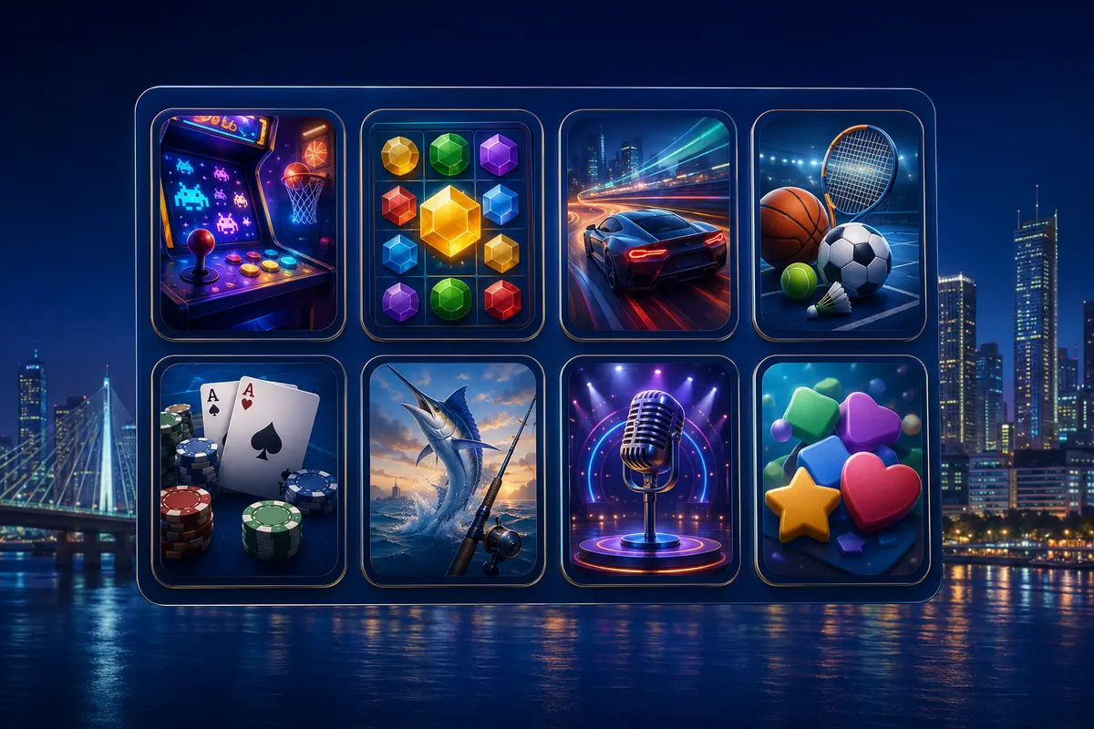 Illustrated 666Z mobile game categories for players in the Philippines